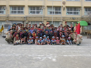 赤組全員集合（青組はＢＶＳに掲載）