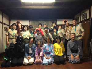 保護者とスカウト