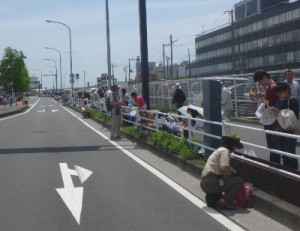 警備配置場所に到着