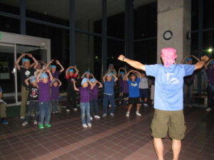 キャンドルファイアの様子