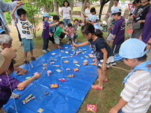 好きなお菓子を釣れるかな？