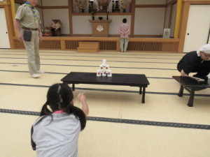 割り箸鉄砲で対決だ！