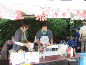 たこ焼き煎餅のブース