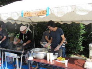 焼きぞばのブース