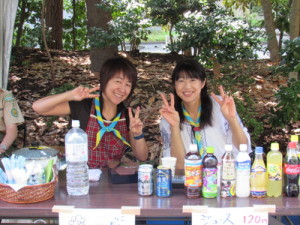 飲み物のブース