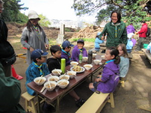 カブスカウトのテーブル