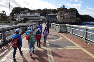 もうすぐ、江ノ島だよ！