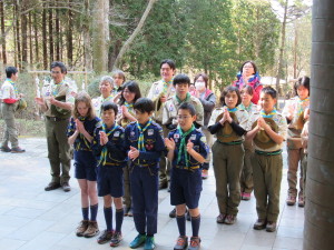 登山前に安全祈願