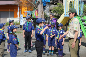 朝のセレモニー