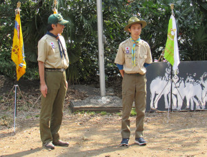 ローバー隊に上進したスカウト