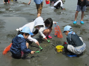潮干狩りの様子１