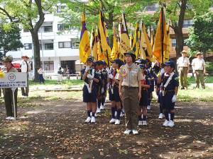 解散セレモニー（ゴール地点）