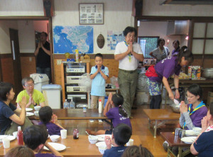 朝食「ごちそうさまでした」