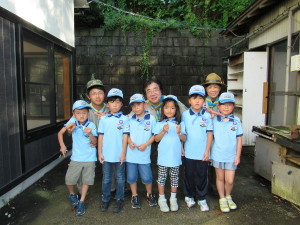 解散後の記念写真