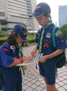 優しく教える先輩スカウト（組長）