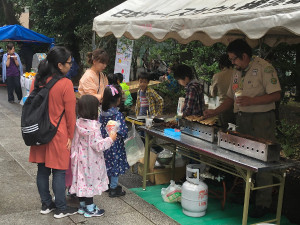 焼き鳥のブース（ＶＳ担当）