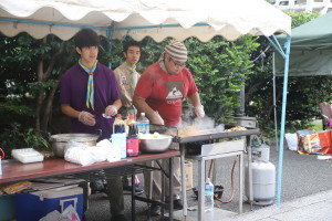 焼きそばのブース（ＲＳ担当）