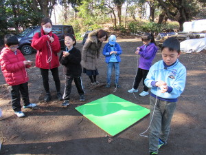 コマ回しの様子