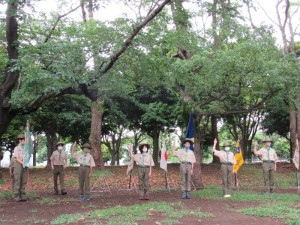 ボーイ隊上進スカウトによる 「ちかい」と「おきて」