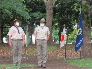 ローバー隊上進スカウトを紹介するベンチャー隊長