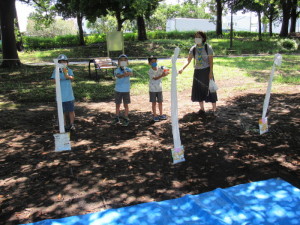 お菓子落としの様子２