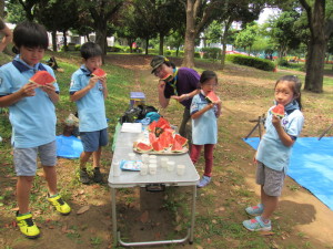 「みんなでいただきます！」