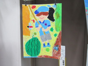 （作品名：スイカ割り）