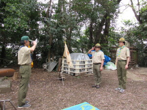 スカウト引継ぎの様子