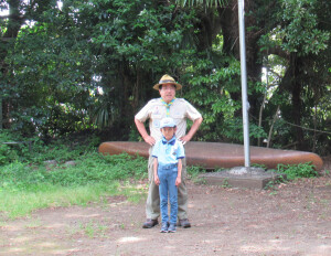 新しいスカウトを紹介するビーバー隊長