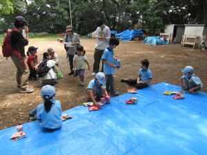 お菓子をゲット！