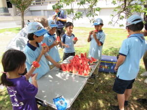 スイカ、美味しいね！