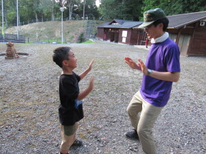 副長と遊ぶスカウト