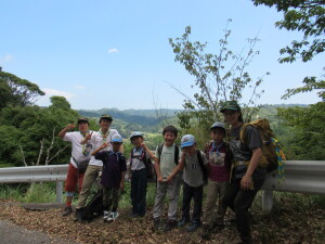 いい景色をバックにハイポーズ