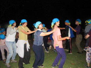 大営火の様子１