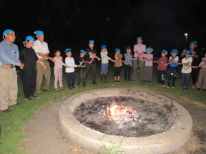 大営火の様子２