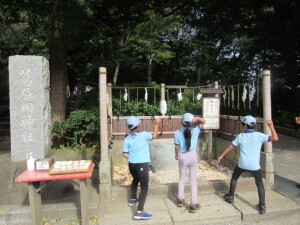 葛原岡神社にて