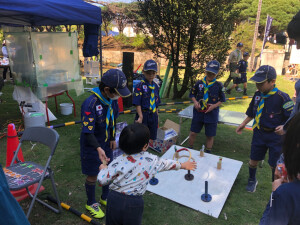 輪投げ（うまい棒をゲットしよう！）