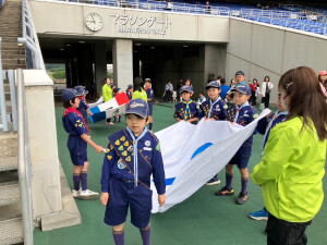 開会式入場行進前