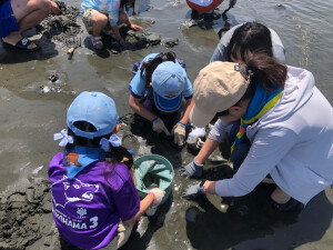 親子で潮干狩り２