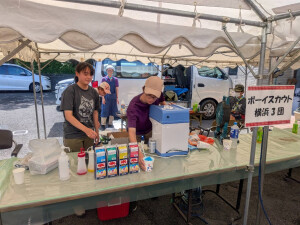 かき氷販売の様子