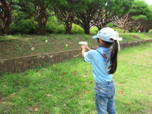 動かないポイに向かって発射！