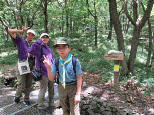 昆虫の森にて記念写真