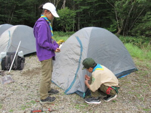 設営の様子