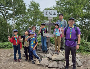 頂上にて（１組と３組）