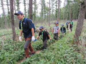 登山の様子（２組）