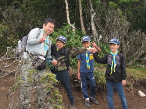 絶景スポットにて