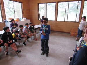 スイカ割りの様子