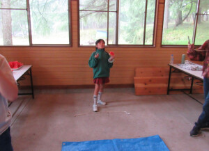 種飛ばしの様子