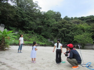 ペーパーロケットの様子