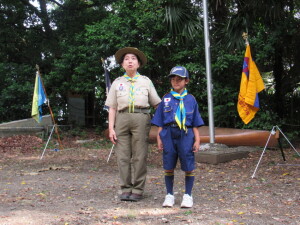 新しい仲間を紹介するカブ隊長